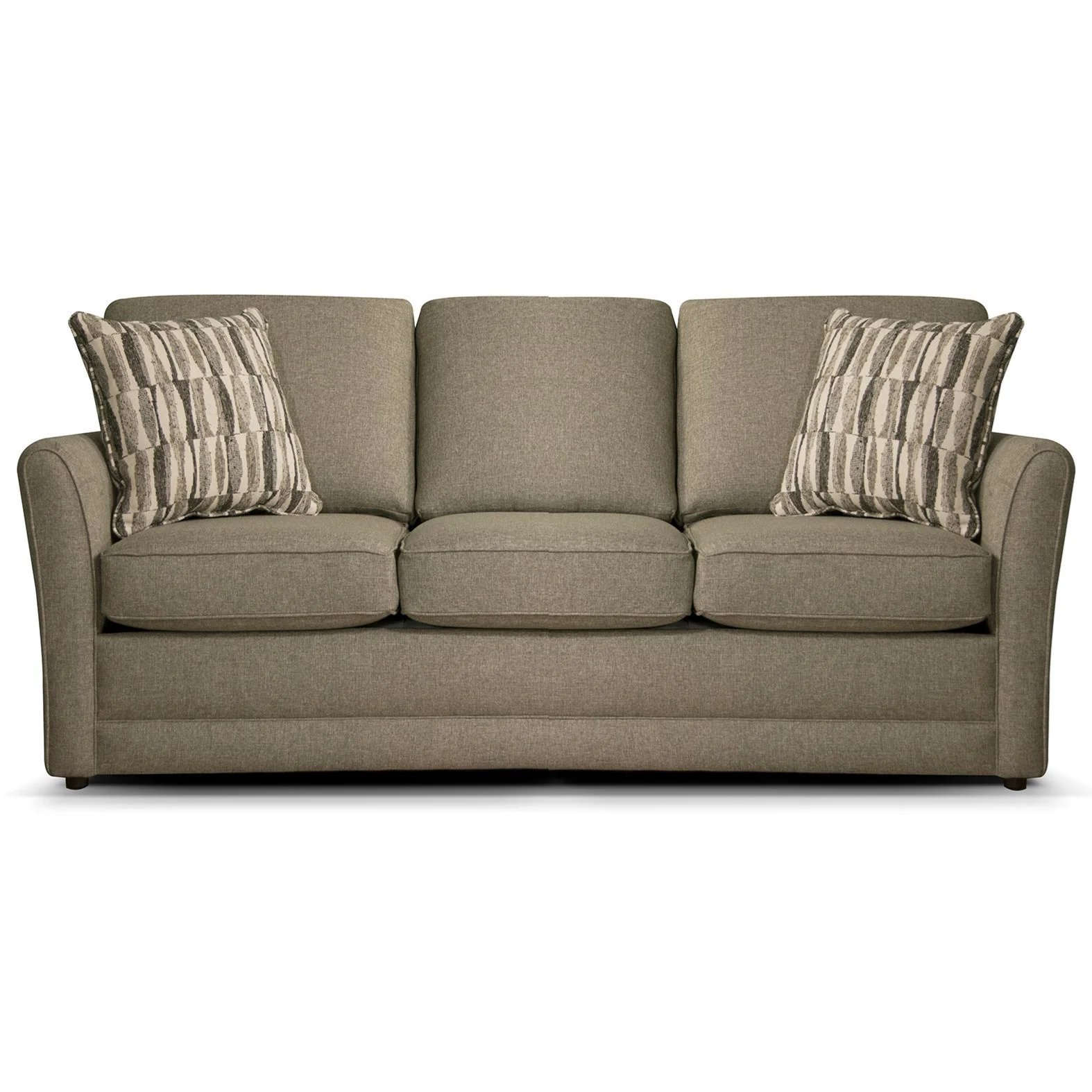 England 3T00 Series 3T05 Simple Sofa with Tapered Arms Reeds Furniture Sofas